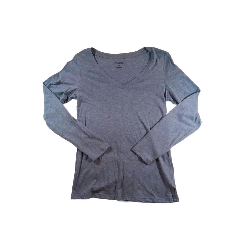 Columbia Long Sleeve V-Neck Shirt - Small
